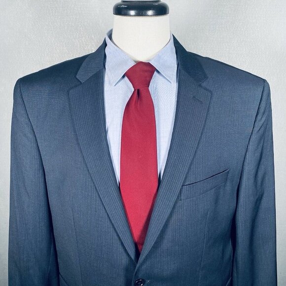 John Varvatos Blazer Mens 46R Blue Wool Sport Coat Jacket